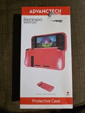 NEW ADVANCTECH Red Protective Case for Nintendo Switch Console